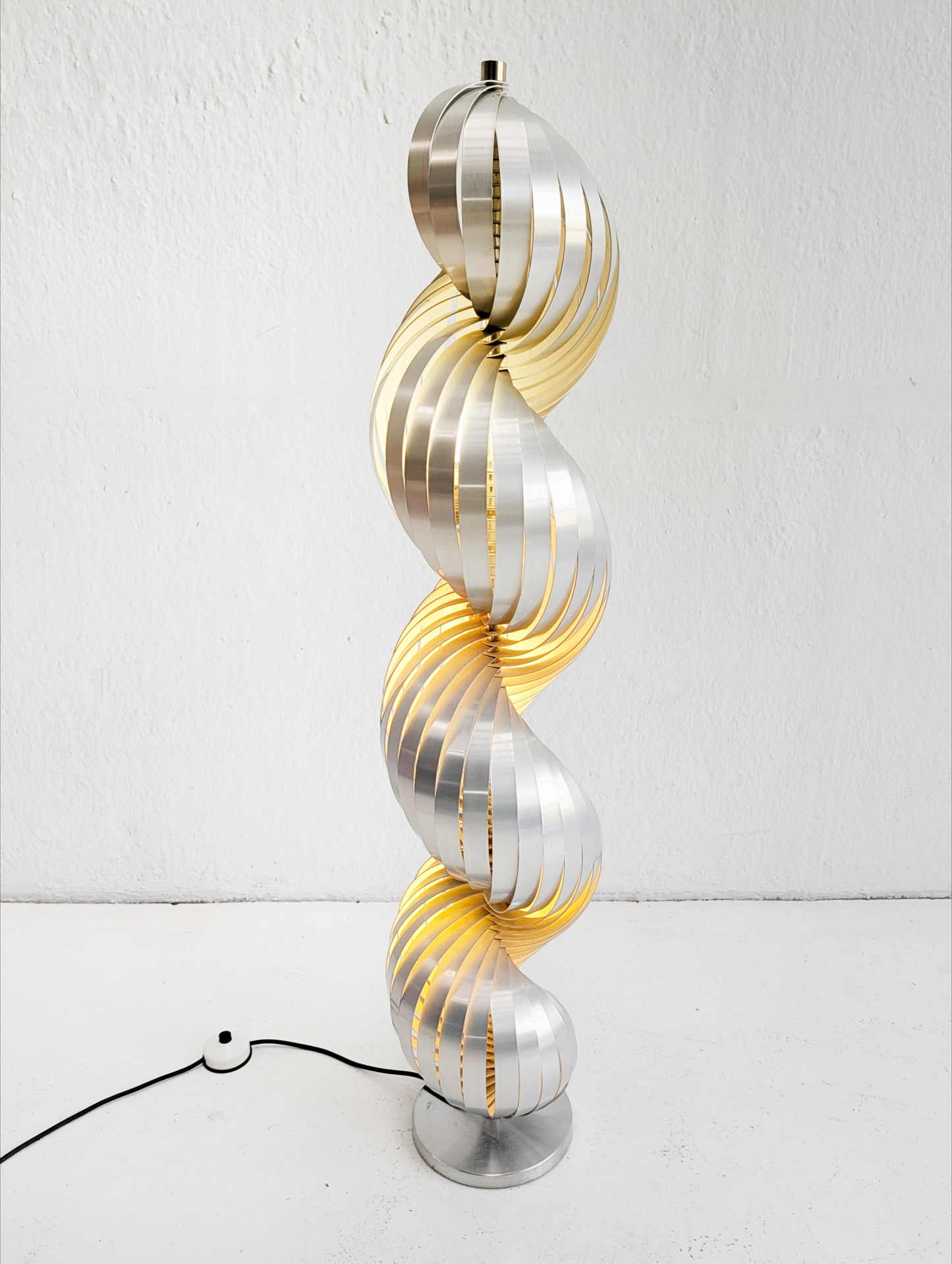 Spiral Floor Lamp by Henri Mathieu 1970s