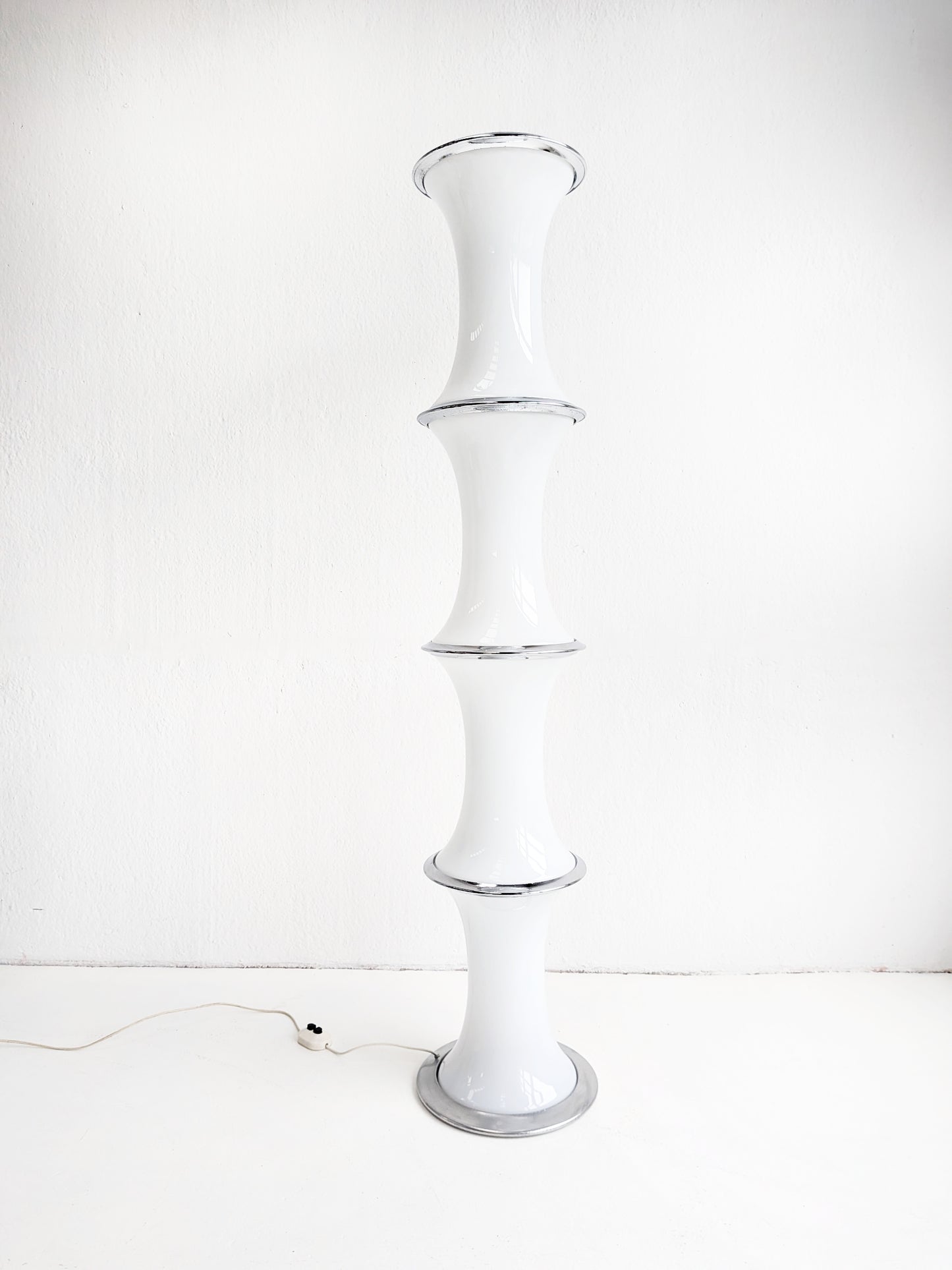 Bamboo Floor Lamp by Enrico Tronconi for Vistosi 1970s 1970s