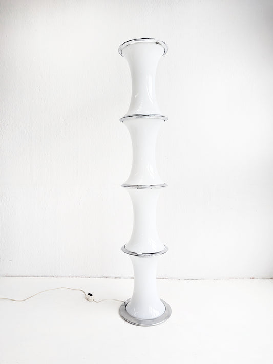 Bamboo Floor Lamp by Enrico Tronconi for Vistosi 1970s 1970s