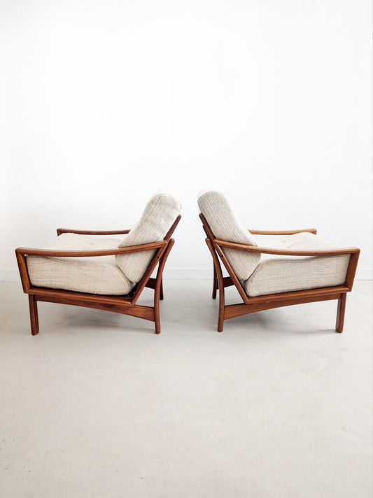 Midcentury Loungechairs by Grete Jalk for Glostrup 1960's