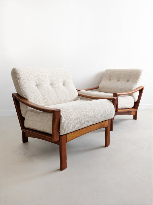 Midcentury Loungechairs by Grete Jalk for Glostrup 1960's